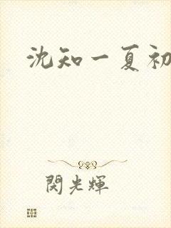 沈知一夏初禾