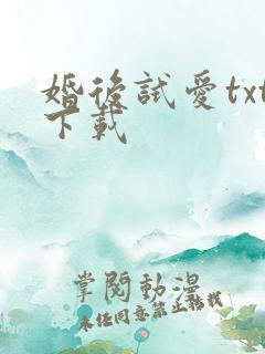 婚后试爱txt下载