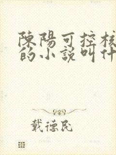 陈阳可控核聚变的小说叫什么名字