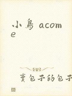 小鸟 acome