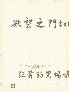 欲望之门txt