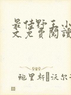 最佳野王小说全文免费阅读无弹窗