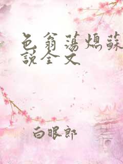 色翁荡熄苏钥小说全文