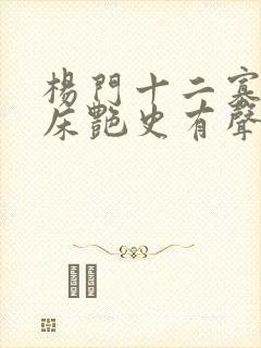 杨门十二寡妇肉床艳史有声小说