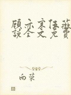 顾亦寒伍薇薇小说全文免费阅读