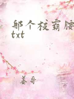 那个校霸腰好软txt