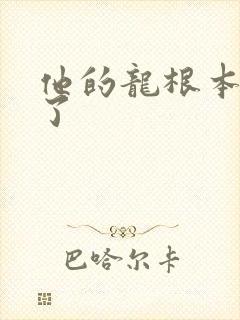 他的龙根本太大了