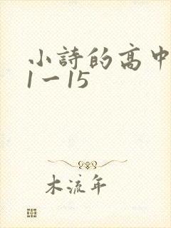 小诗的高中日记1一15