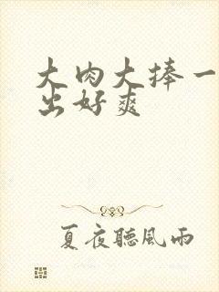 大肉大捧一进一出好爽