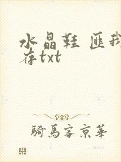 水晶鞋 匪我思存txt