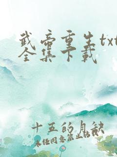 武帝重生txt全集下载