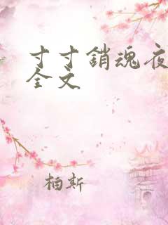 寸寸销魂夜春光全文