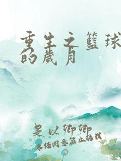 重生之篮球燃烧的岁月