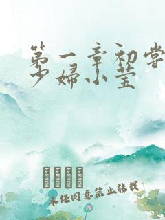 第一章初尝禁果少妇小莹