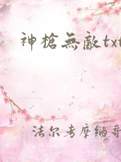 神枪无敌txt