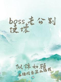 boss老公别使坏