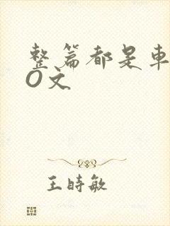 整篇都是车的PO文