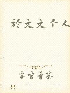 于文文个人简历