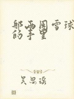 那两团雪球在他的手里