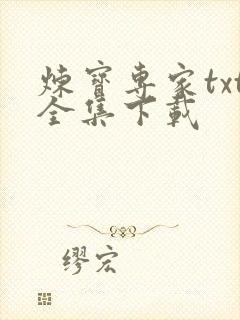 炼宝专家txt全集下载