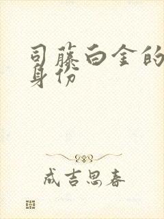 司藤白金的真实身份