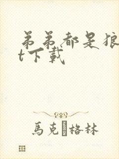 弟弟都是狼txt下载