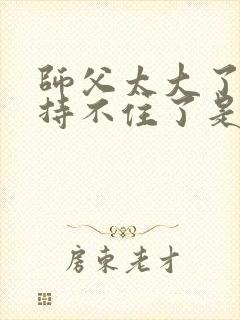 师父太大了我坚持不住了是什么歌