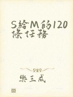 S给M的120条任务