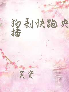 狗剩快跑央八首播