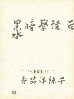 黑暗学徒 白开水