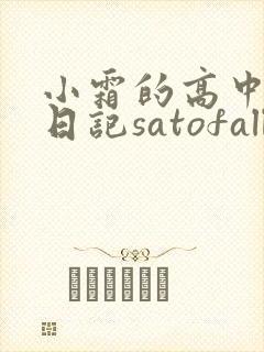 小霜的高中成长日记satofall