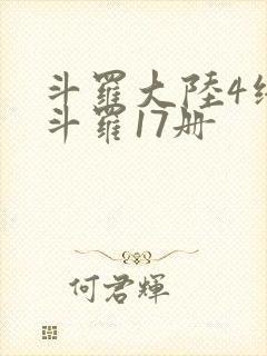 斗罗大陆4终极斗罗17册
