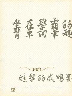 坐在学霸的鸡上背单词笔趣阁