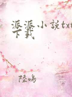 派派小说txt下载
