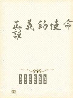 正义的使命 小说