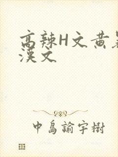 高辣H文黄暴糙汉文