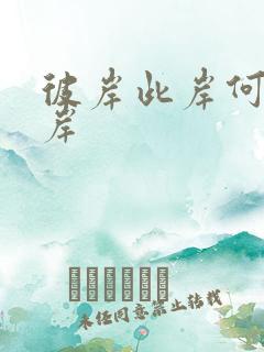 彼岸此岸何处是岸