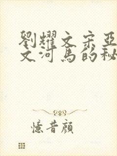 刘耀文宋亚轩车文河马的秘密河润滑油