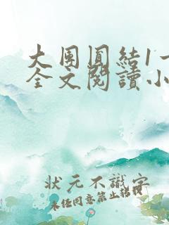 大团圆结1一6全文阅读小说