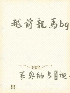 越前龙马bg