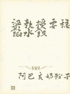 梁教授要稳住肉馅水饺