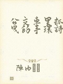 公交车里抓着摇曳的手环诗情