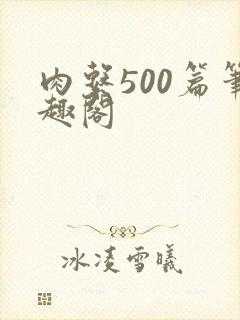 肉系500篇笔趣阁