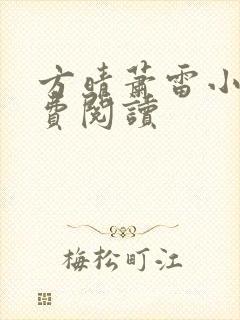 方晴萧雷小说免费阅读