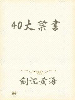40大禁书