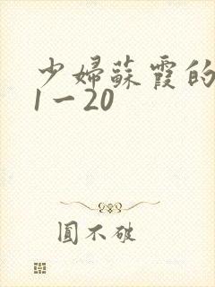 少妇苏霞的沉沦1一20