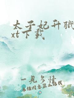 太子妃升职记txt下载