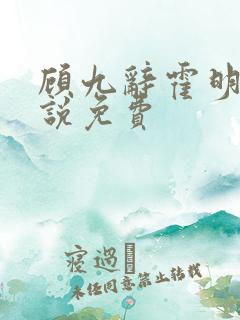 顾九辞霍明澈小说免费