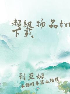 超级物品txt下载