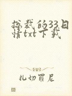 总裁的33日索情txt下载